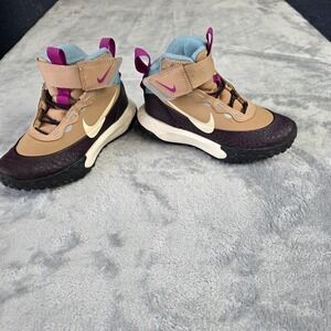 Nike Terrascout Sneaker Boots Toddler-SZ 11 Hemp/Burgundy Ash/Seafoam FV4173-200